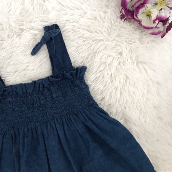 🦋 Zara Kids Girl Denim Flare Top 🦋 - Picture 1 of 3